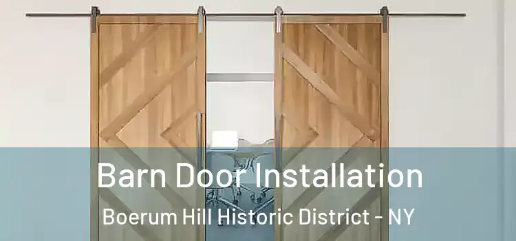 Barn Door Installation Boerum Hill Historic District - NY