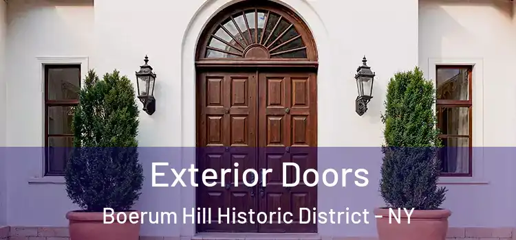 Exterior Doors Boerum Hill Historic District - NY