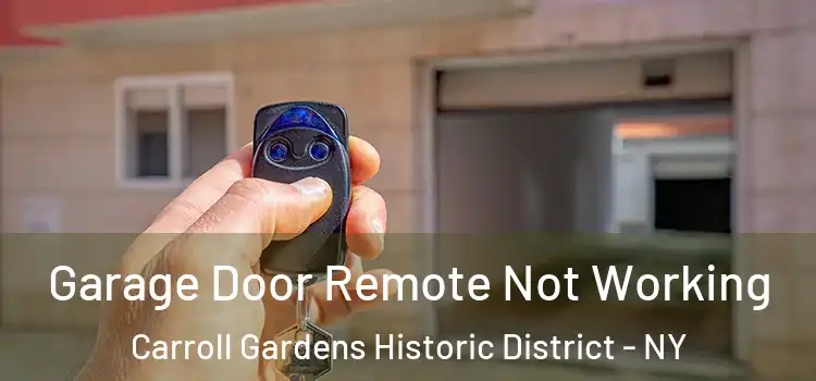  Garage Door Remote Not Working Carroll Gardens Historic District - NY