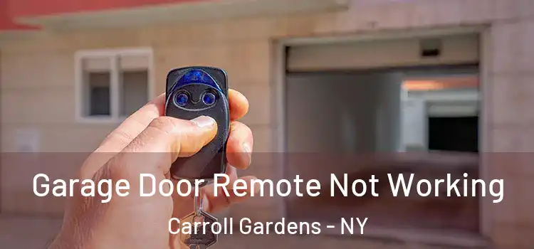  Garage Door Remote Not Working Carroll Gardens - NY