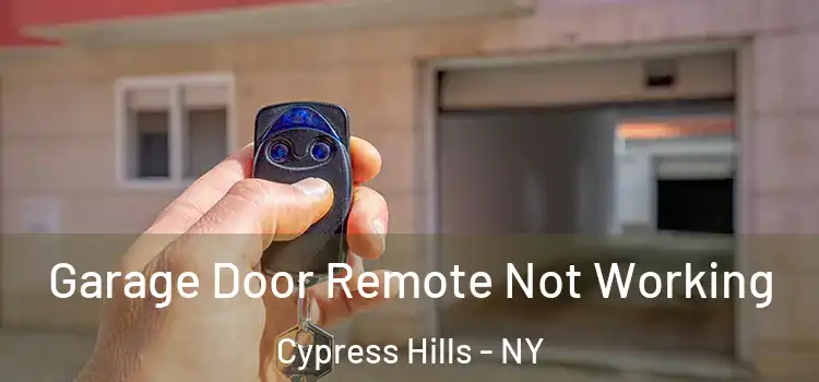  Garage Door Remote Not Working Cypress Hills - NY