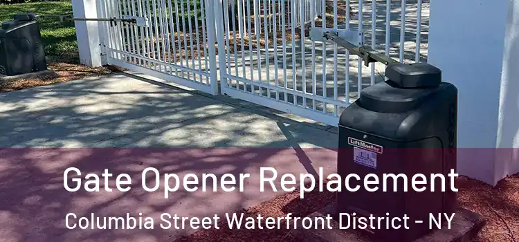 Gate Opener Replacement Columbia Street Waterfront District - NY
