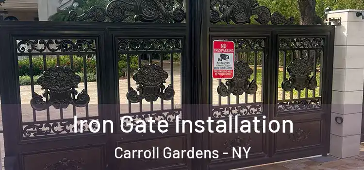  Iron Gate Installation Carroll Gardens - NY
