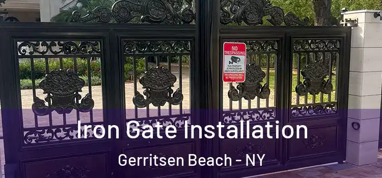 Iron Gate Installation Gerritsen Beach - NY